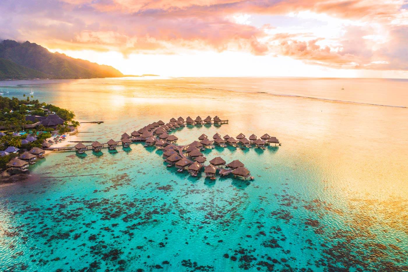 Arial view tahiti bora bora - Romantic Vacations and Trips for Couples Arial view tahiti bora bora - Romantic Vacations and Trips for Couples