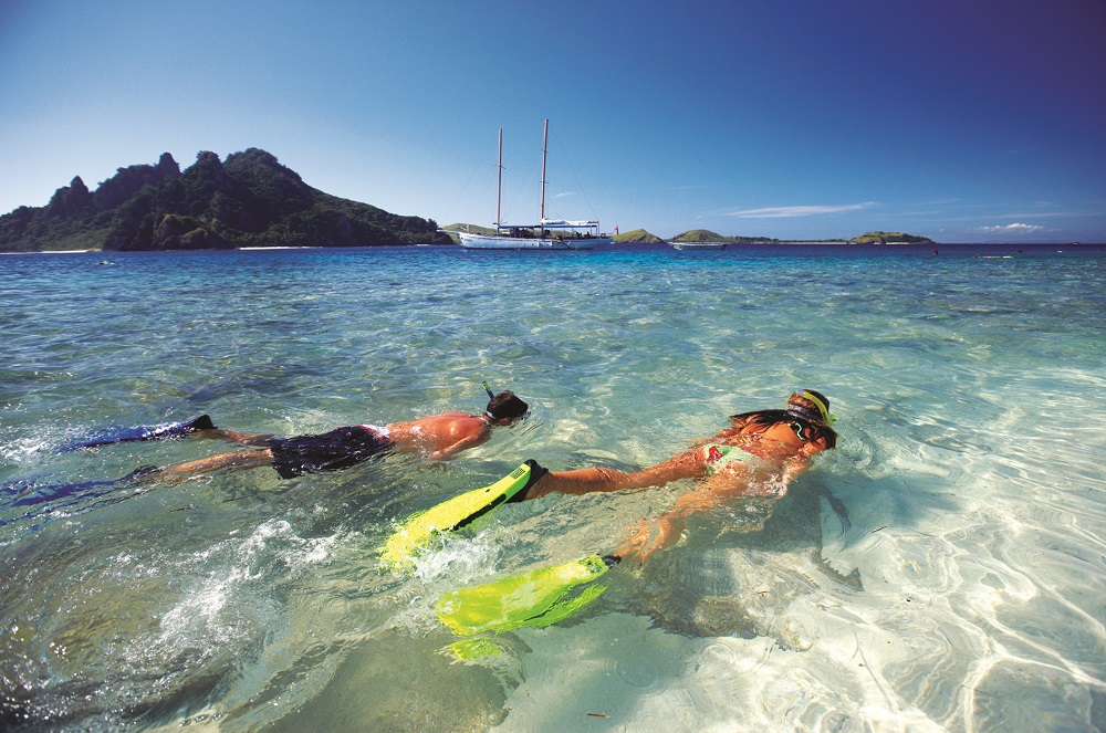 snorkelling in Fiji