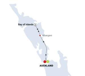 Bay of Islands, New Zealand Guided Tour Map
