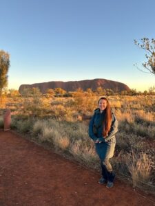 Cathleen in Uluru, Australia