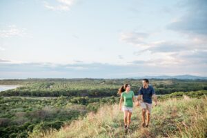 Couple hiking on the Coral Coast, Fiji Islands