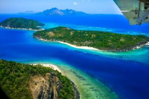 Scenic flight over the Yasawa islands, Fiji