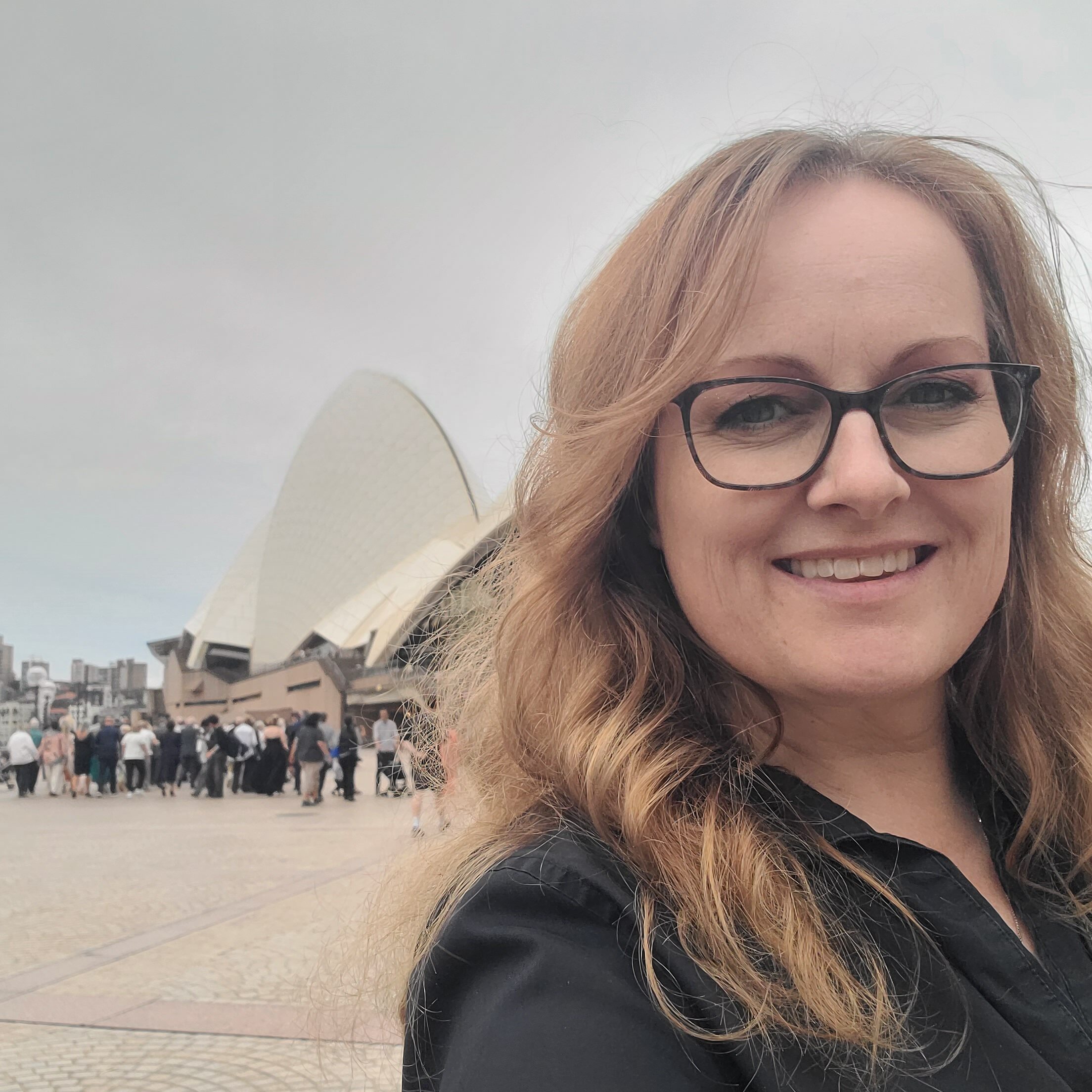 Stephanie at the Sydney Opera House Australia rotated - Stephanie