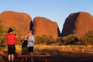 Sunset at the domes of Kata Tjuta, Australia's Red Centre