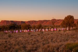 Light Tower Art Installation at Kings Canyon
