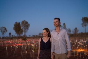 Uluru Desert Light Art Installation, Australia