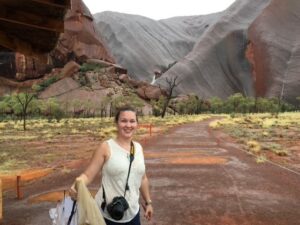 Cathleen in Uluru, Australia