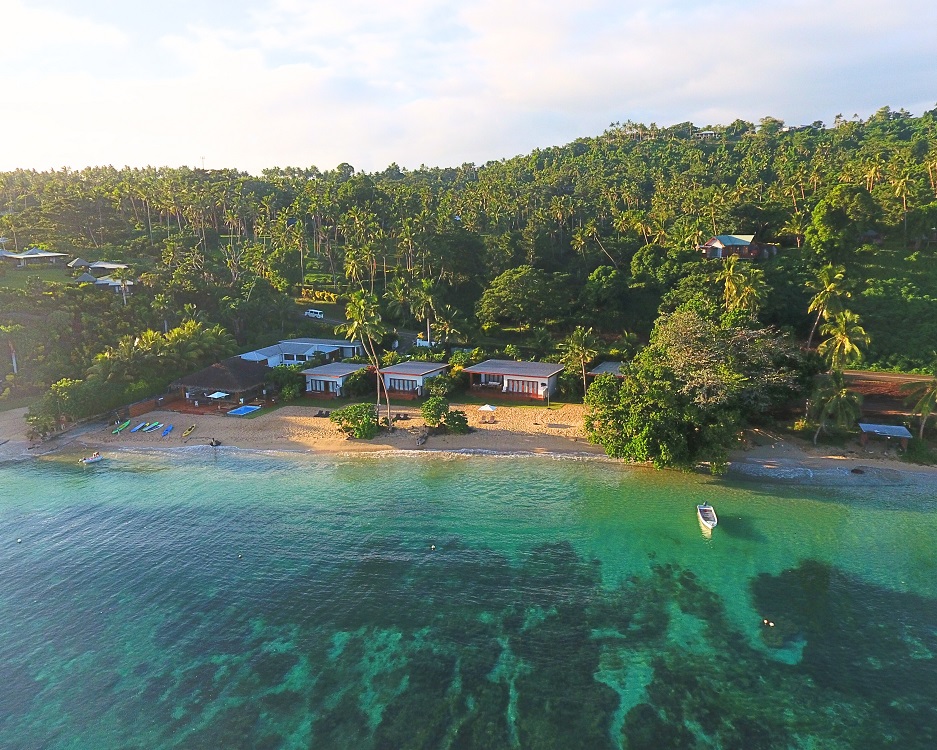 Aerial view of the resort