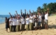 Friendly resort staff on the beach at Tides Reach