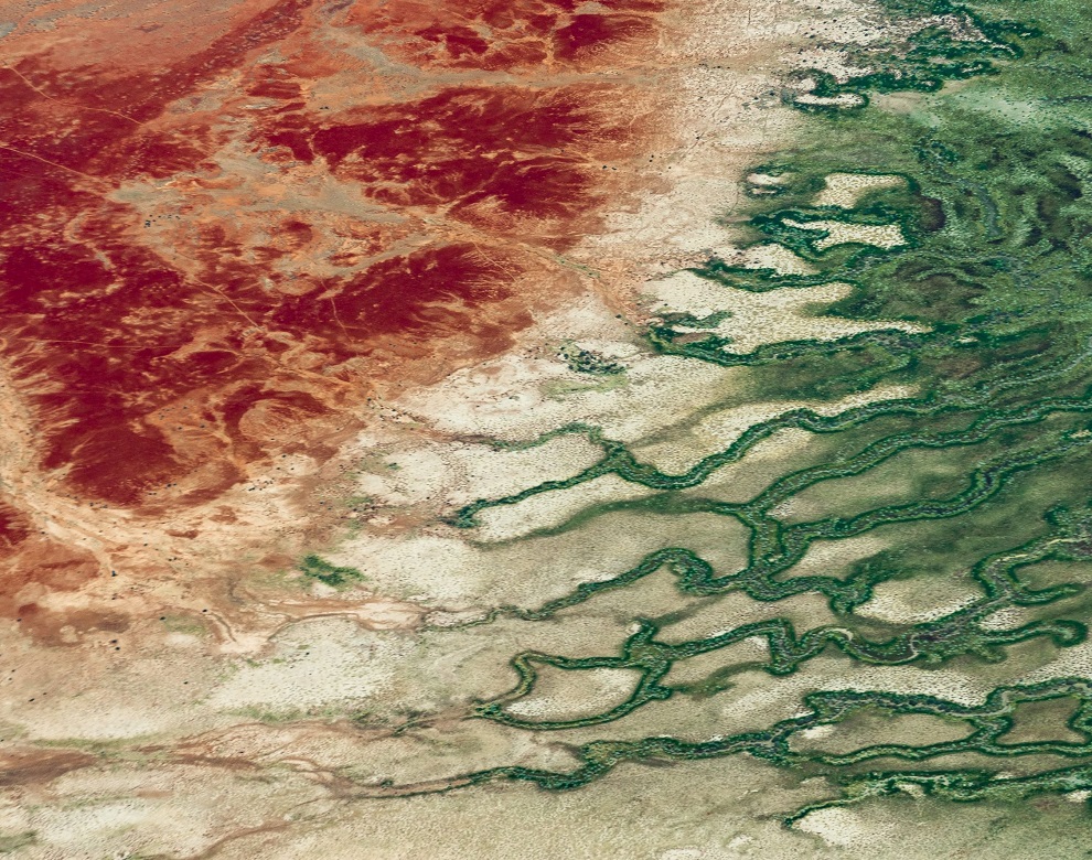 australia qld outback channel country aerial 1098697TA Mand Cred - Into the Wilds: The Australian Outback Beyond Uluru